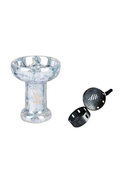 Kefo Rock Star Porselen Lüle + Magma Çelik Nargile Közlük