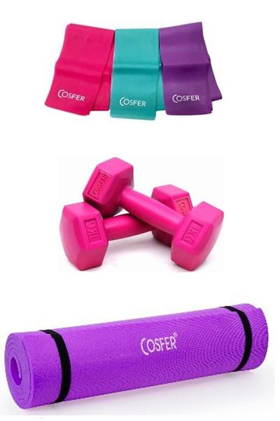 Housess 3 Piece Pilates Set 6.5 Mm Pilates Mat