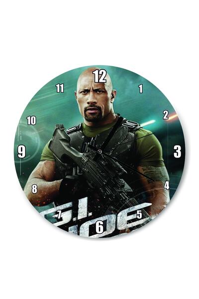 Cakatablo Ceas de perete Gi Joe The Rock (diametru 30x30 cm)