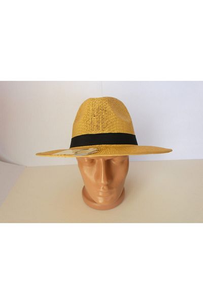 Suyutti New Season Men's Cream Straw Cowboy Hat