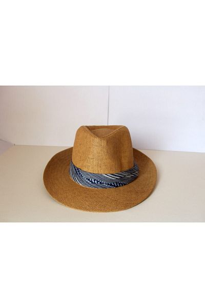 Suyutti New Season Men's Brown Straw Cowboy Hat