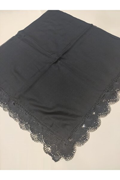 ALLURİNG THE BETTER ONE Black Four Sided Rhinestoned Needle Embroidered Writings