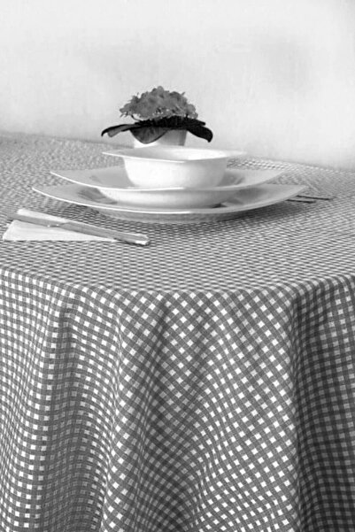 EvRossa Față de masă cu model pătrat mic, gri