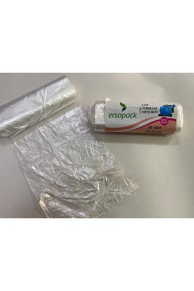 ERSOPACK White Mini Garbage Bag 3x40 Pieces 45x50 Cm