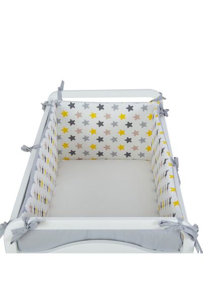 G&G baby حاجز حماية جانبي مقاس 70x130 لسرير الأطفال بسحاب 4 قطع