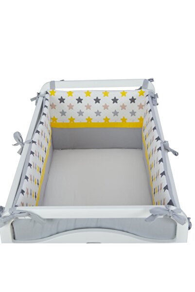 G&G baby حاجز حماية جانبي بسحاب 4 قطع لسرير الأطفال مقاس 60x120