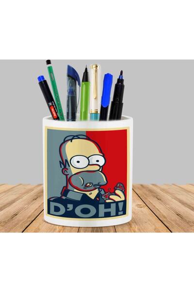 ART HEDİYE هومر سيمبسون - D'oh!حامل قلم أصيص زهور الصبار النضرة
