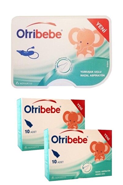 Otribebe Nazal Burun Aspiratörü + 10 Adet Yedek Uç 2'li Paket