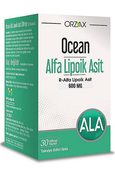 Ocean Ocean Alfa Lipoic Acid 600 mg 30 Capsules 3 Pieces