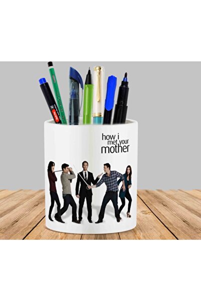 ART HEDİYE How I Met Your Cactus حامل أقلام على شكل وعاء عصاري
