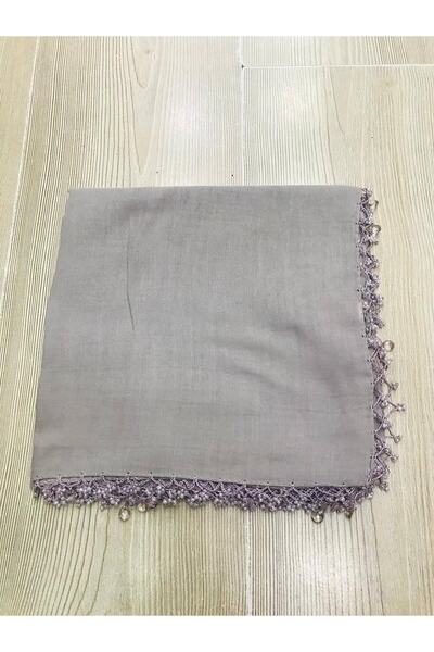 ALLURİNG THE BETTER ONE Gray Checkerboard Plain Beaded Writings