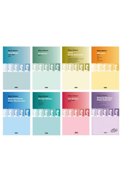 Yapı Kredi Yayınları Nazım Hikmet Bütün Şiirleri 8 Kitap Set