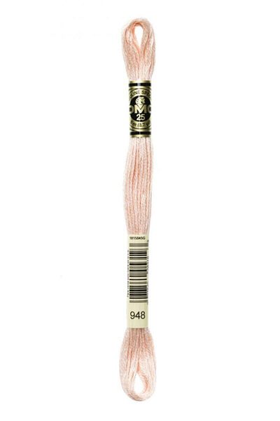 Dmc Muline Hand Embroidery Threads - 8 M - Color No 948