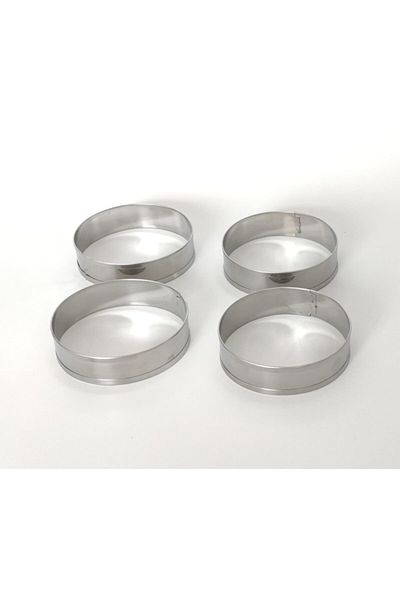 Nar kalıp Narkalıp Hamburger Bread Baking Mold 4 Pieces 10cm