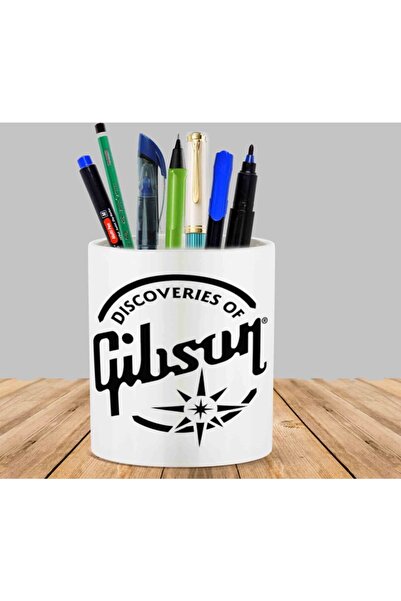 ART HEDİYE حامل أقلام جيبسون ديسكفريز على شكل صبار عصاري