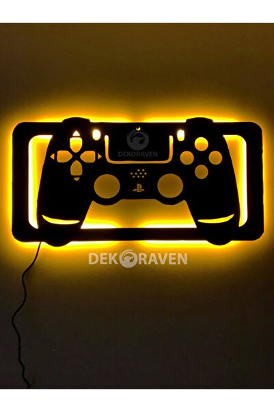 dekoraven Playstation Konsol Led Işıklı Gamer Tablo