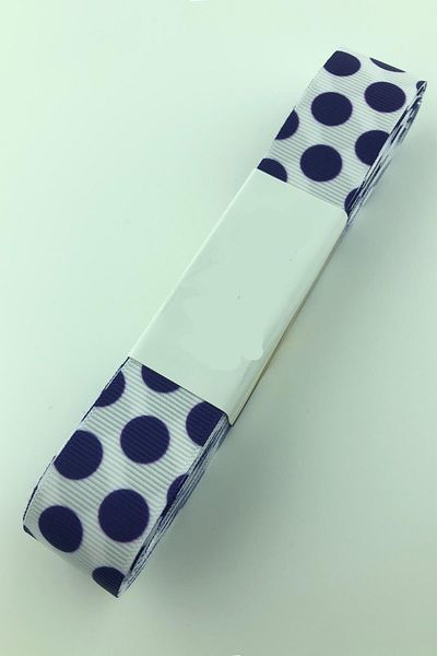Hobigram Μωβ μεγάλη πουά κορδέλα Grosgrain – Προσαρμοσμένο σχέδιο, αξεσουάρ, ποιοτική παραγωγή, εντυπωσιακό στυλ – Ku