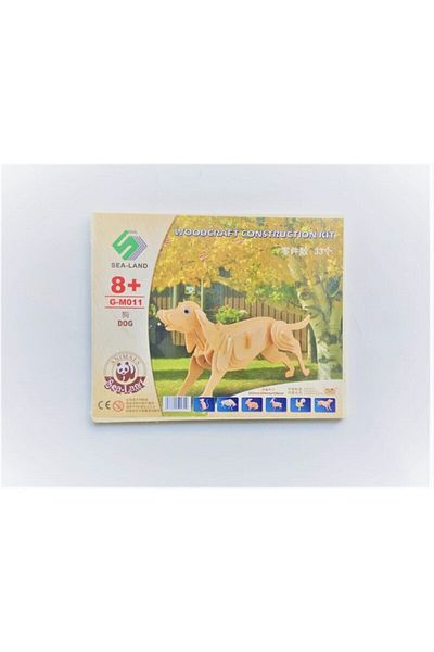 TAYFUN 3d Wooden Dog Model Puzzle