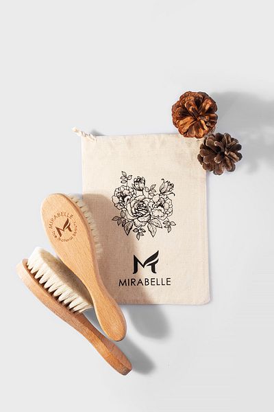 Mirabelle 100% Goat Hair Natural Baby Hair Brush