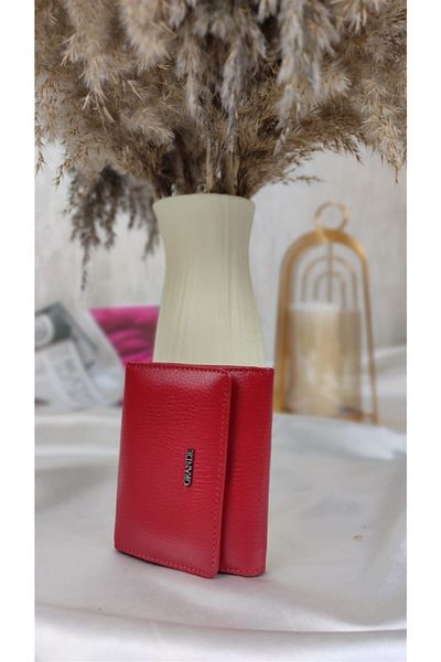Grande Deri Women's Red Wallet 2766 Guti