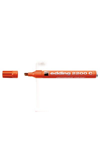 Edding 2200 Marker Permanent Pen 1-5 Mm Red Cut Point (Pack of 10)