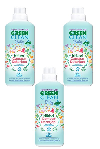 Baby Bitkisel Çamaşır Deterjanı 1000ml / 3'lü Paket