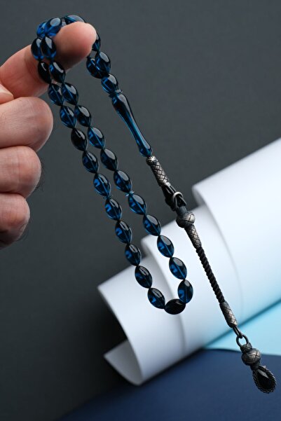 TESBİHEFENDİ Gümüş Kazaz Püskül Patentli Dream Blue Renk Sertifikalı Ateş Keh...