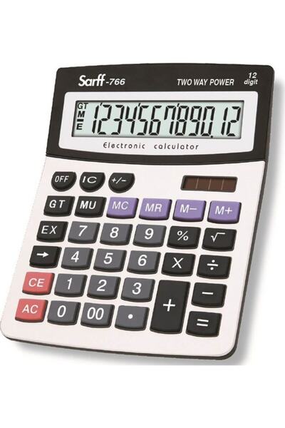 Casio Siyah 12 Haneli Pilli-Güneş Enerjili Hesap Makinesi 15306101