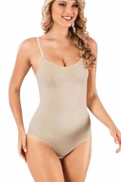 Form Time Women's Skin Color Slip Body Corset - Strap Model 9016