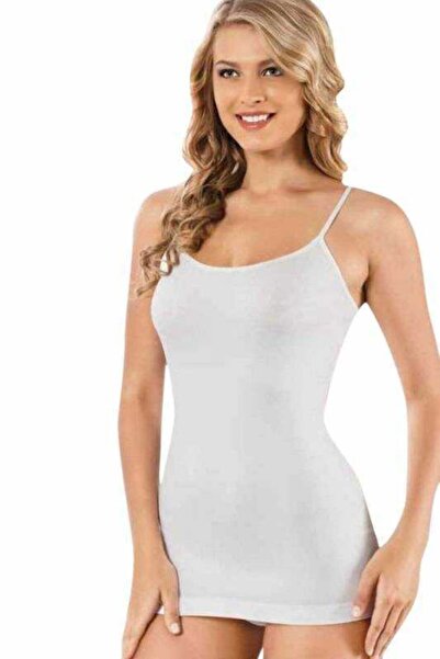 Form Time Жіночий білий лікраний топ на бретельках 6007