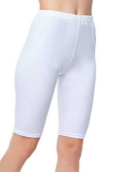 Tutku Women's Black Plus Size Short Tights Economical Pack of 6