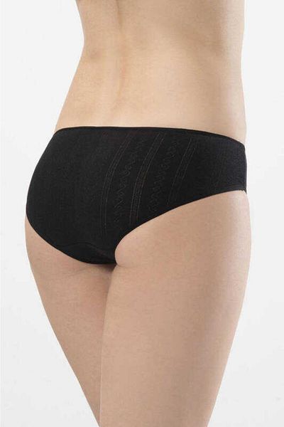 TÜREN Set de 2 chiloți bikini 100% bumbac jacquard pentru femei