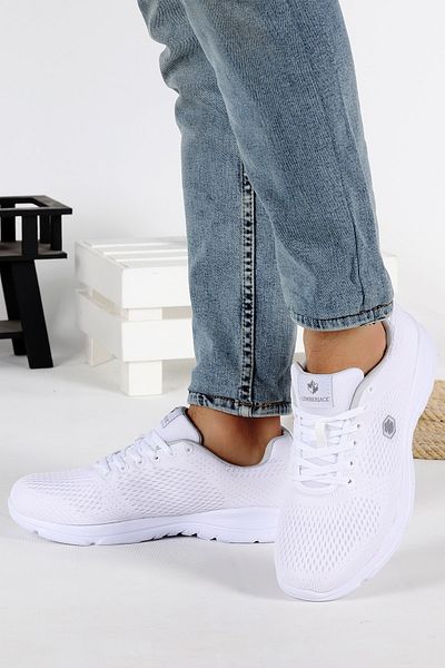 lumberjack Ανδρικό άσπρο sneaker με κορδόνια