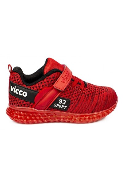 Vicco 313.b20y.104 Bebe Işıklı Kırmızı Çocuk Spor Ayakkabı