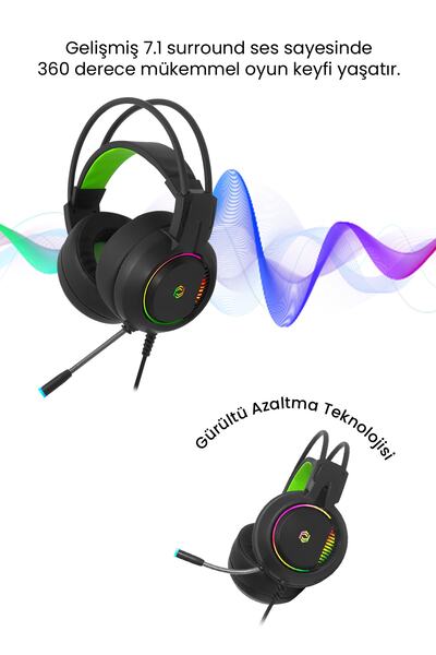 FRISBY Fhp-g1495b Hx7 7.1 Pro Gamıng Oyuncu Kulaklığı