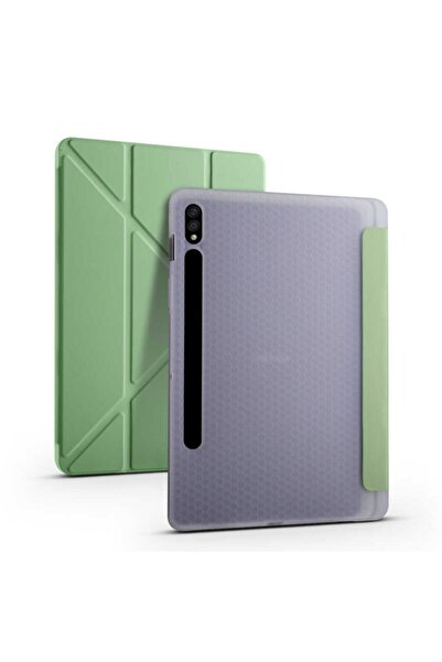 Nezih Case Samsung Tab S7 S8 T870 X700 Uyumlu Trifolding Kalem Bölmeli Arkası...