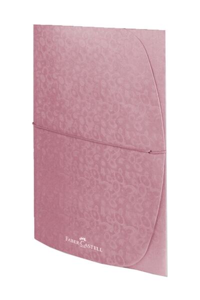 Faber Castell Faber-castell Lastikli Dosya Desenli Metalik Pembe 5 Adet