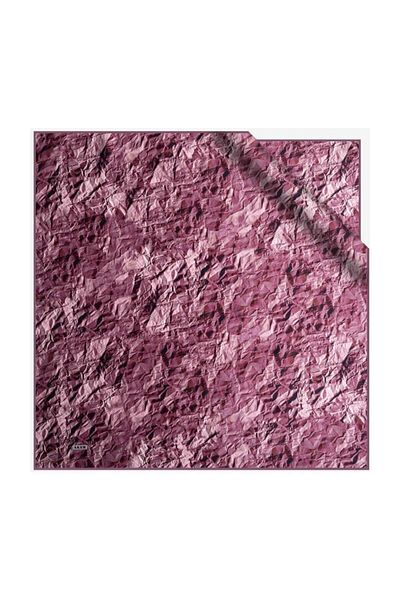 Aker Φουλάρι Silk Crepe Satin Pink Color