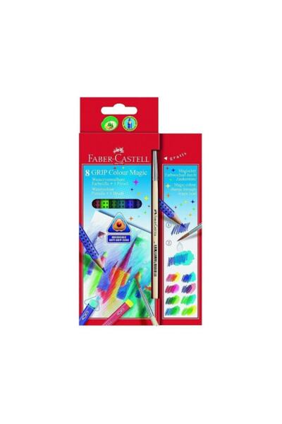Faber Castell Grip Sihirli Boya Kalemi 8 Renk Fırçalı