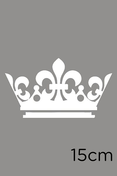 MIGNATIS King King Crown Auto Vehicul Autocolant Autocolant 15cm - Alb