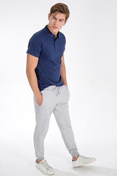 panora Unisex γκρι φούτερ με ελαστικό πόδι