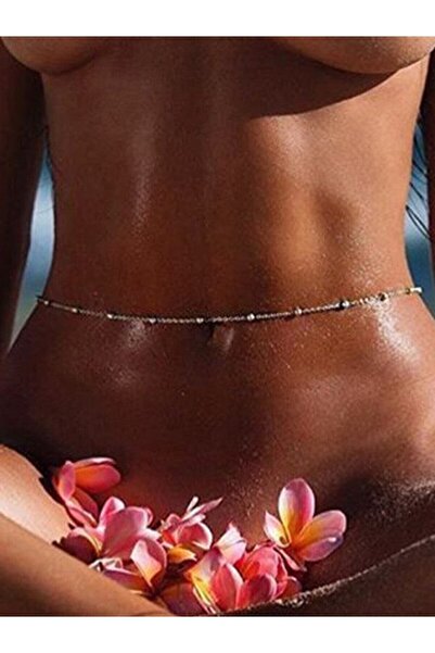 Classy Toplu Gümüş Bel Zinciri