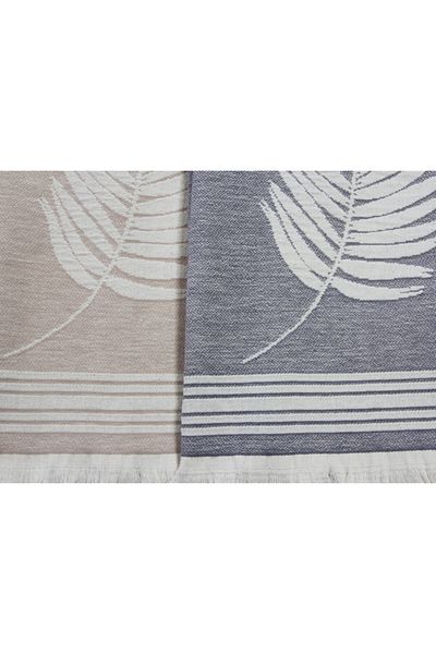Lucy and Home Jacquard Fringed Kitchen Drying Cloth 50x70 cm 2-pack