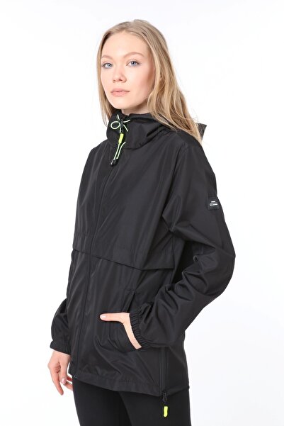 GHASSY CO Women's Seasonal Black Sport Jacket with Slit Detail