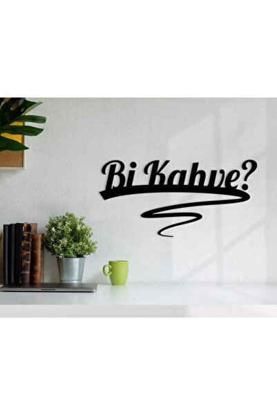 Bk Gift Bi Kahve Ahşap Duvar Yazısı-2