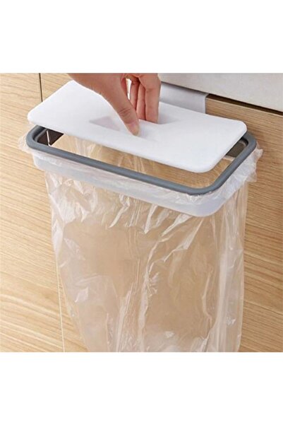 Genel Markalar Kapaklı Çöp Poşeti Tutucu Askılı Çöp Torbası Aparatı