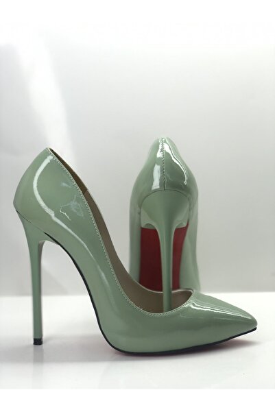 HAYYSHOES Kadın Yeşil Gizli Platformlu Topuklu Stiletto Ayakkabı