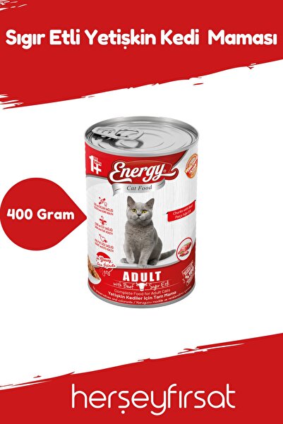 Energy Sığır Etli Yetişkin Kedi Maması-400 Gram