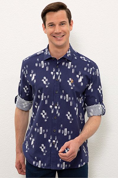 U.S. Polo Assn. Мъжка риза - тъмносиня