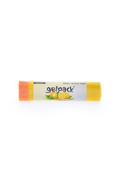 GELPACK Drawstring Lemon Scented Large Size Garbage Bag 65x70 cm
